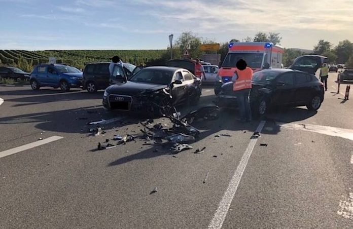 Die Unfallstelle (Foto: Polizei RLP)