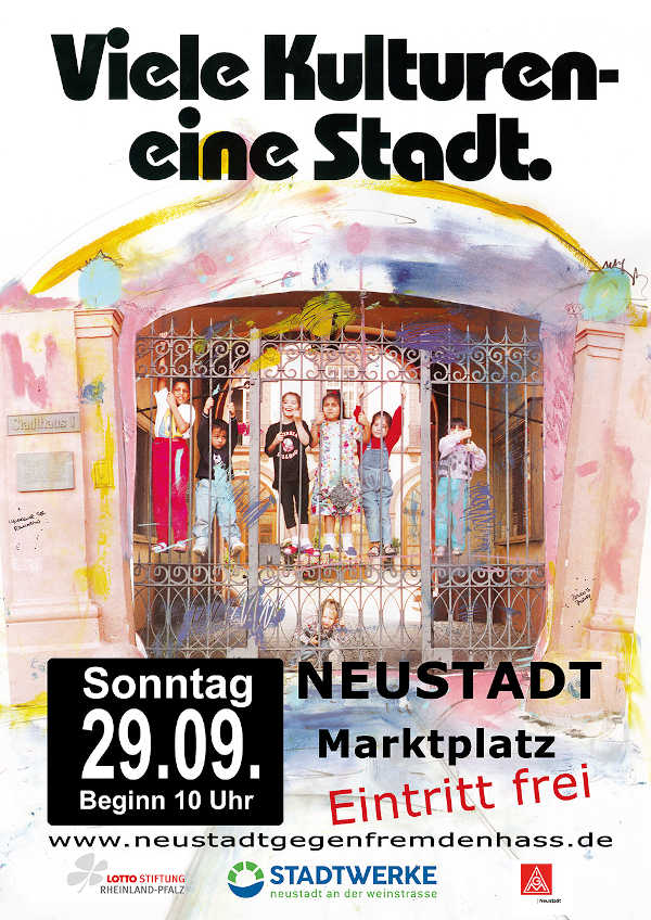 Plakat Viele Kulturen - eine Stadt