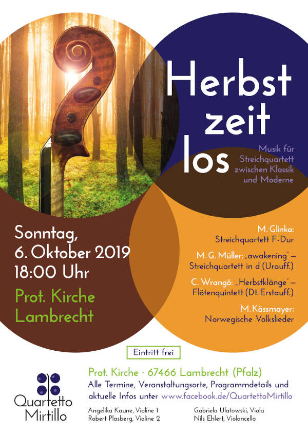 Plakat Herbst zeit los