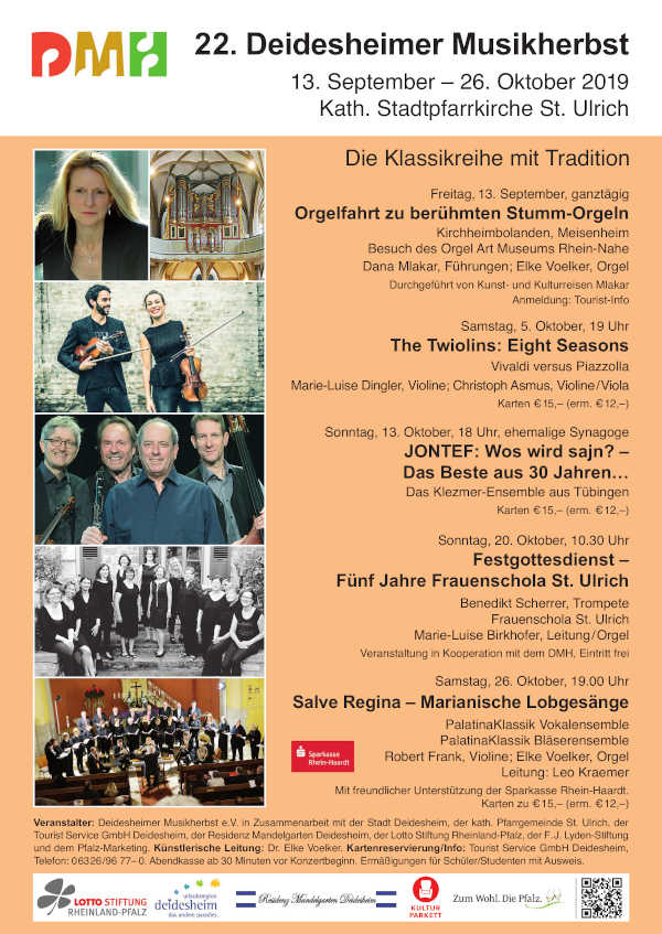 22. Deidesheimer Musikherbst 22. Deidesheimer Musikherbst