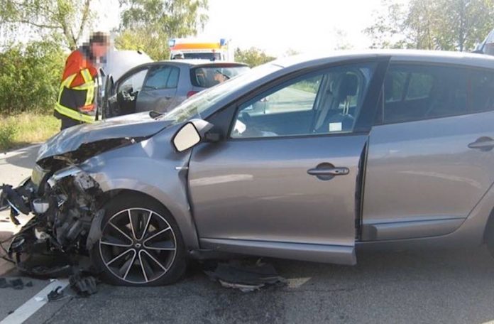 Verkehrsunfall auf der L 532 (Foto: Polizei RLP)