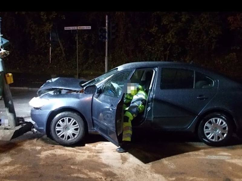 Die Unfallstelle (Foto: Polizei Neustadt)