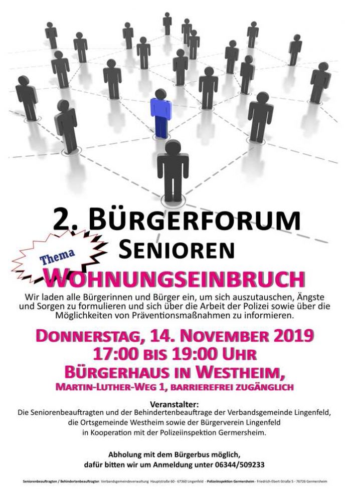 Bürgerforum in Westheim