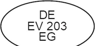 Kennung DE EV 203 EG