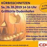 Kürbisschnitzen der  CDU Dudenhofen