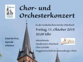 Chor- und Orchesterkonzert (Plakat: Musikverein Otterbach