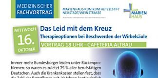 Vortrag "Therapieoptionen bei Beschwerden an der Wirbelsäule" (Quelle: Hetzelstift Neustadt)