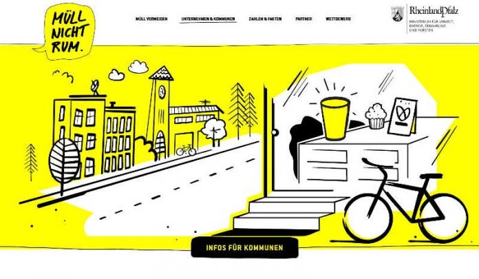 22 Screenshot Müll nicht rum Screenshot der Webseite www.muellnichtrum.rlp.de
