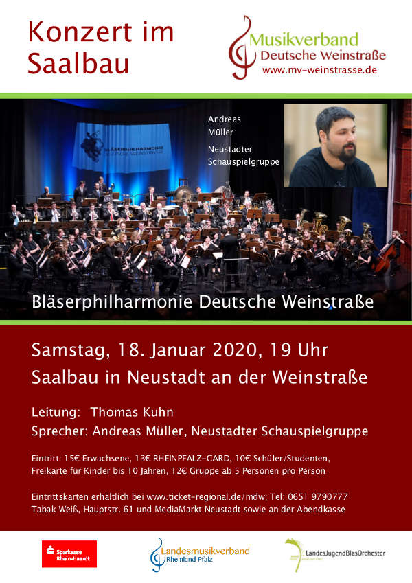 Konzert Bläserphilharmonie Deutsche Weinstraße