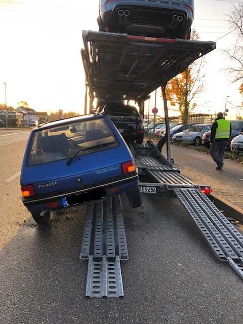 VU mit Autotransporter VU mit Autotransporter