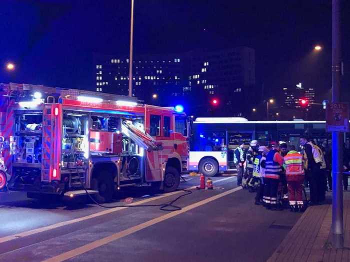 Verkehrsunfall Hauptbahnhof © Feuerwehr Wiesbaden