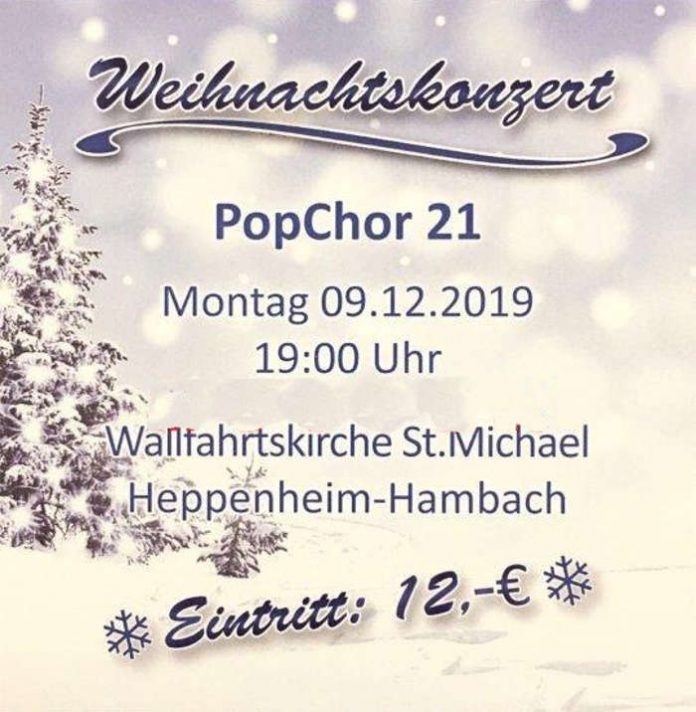 Weihnachtskonzert PopChor 21