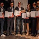 Die besten Absolventen (v.l.): Fabio Fehrenbach, Marc Weber, Philipp Merk, Marie-Luise Pfersich, Isabell Spieß und Annemarie Hillenbrand (Foto: Weincampus Neustadt)