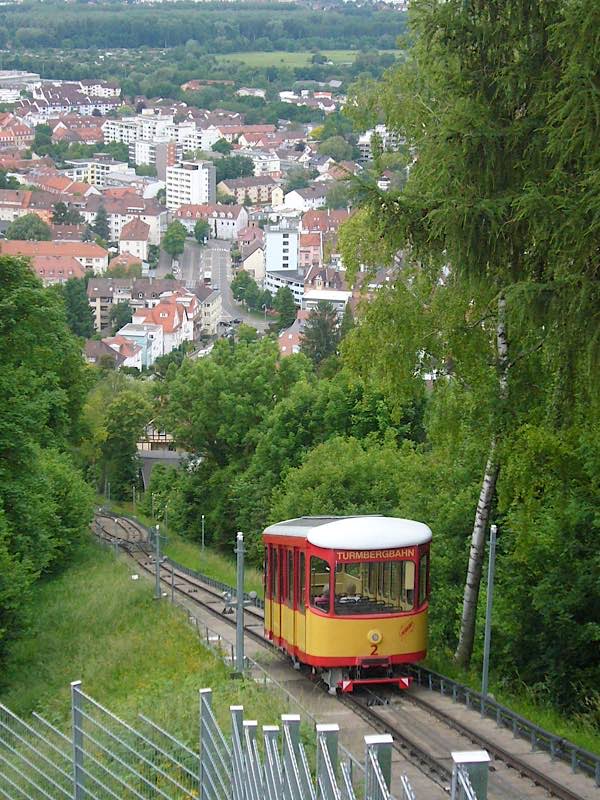 Die Turmbergbahn in Durlach (Foto: Hannes Blank)