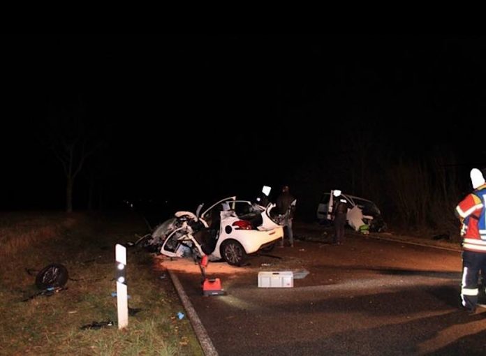 Zwei Fahrzeuge waren an dem Unfall beteiligt (Foto: Polizei RLP)