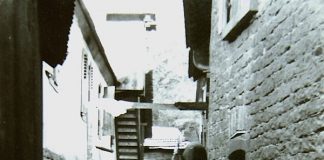 Das Foto stammt aus dem Jahre 1928 und zeigt die Wappenschmiede im Winter. (Archiv Wappenschmiede/Richard Siebein)