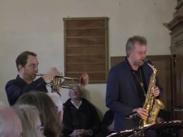 Joo Kraus (Jazztrompete) und Dieter Kraus (Saxophon)