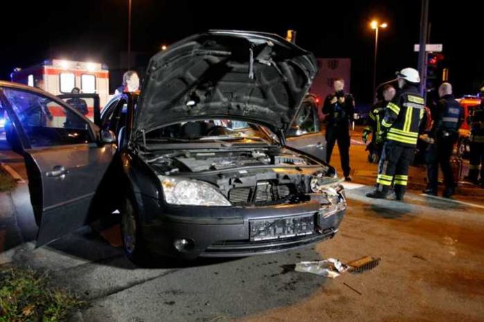 Unfall Schifferstadterstraße © Feuerwehr Speyer