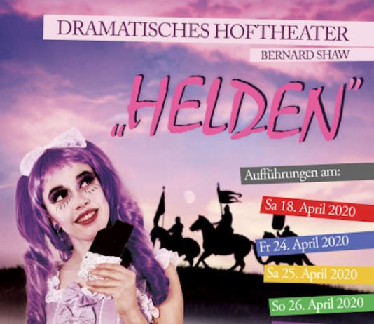 Plakat "Helden" (Foto: Dramatisches Hoftheater)