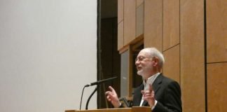 Dr. Josef Jünger während der Eröffnung des 18. Stummfilmfestivals (Foto: Hannes Blank)