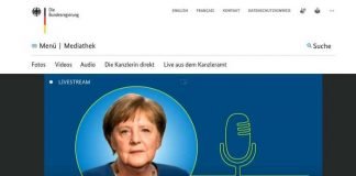 Screenshot Bundesregierung.de