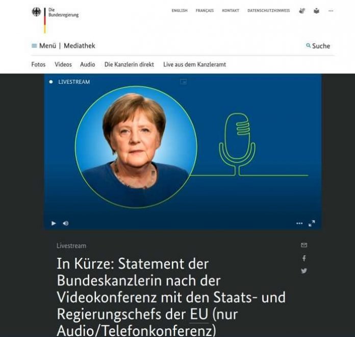 Screenshot Bundesregierung.de