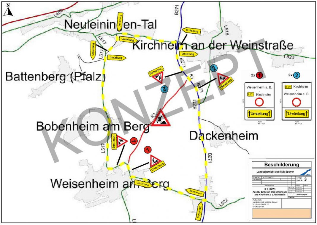 Umleitung (Quelle: LBM Speyer)