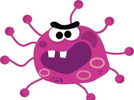 Virus-Karikatur (Quelle: Pixabay)