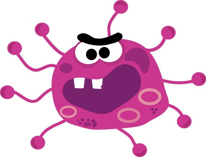 Virus-Karikatur (Quelle: Pixabay)