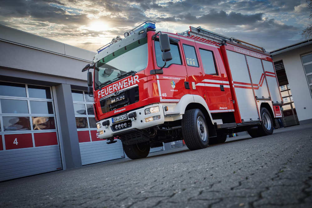 Das neue HLF der Haßlocher Feuerwehr (Foto: Feuerwehr Haßloch)