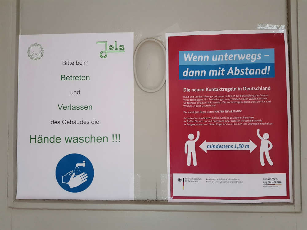 Schutzmaßnahmen (Foto: JOLA)