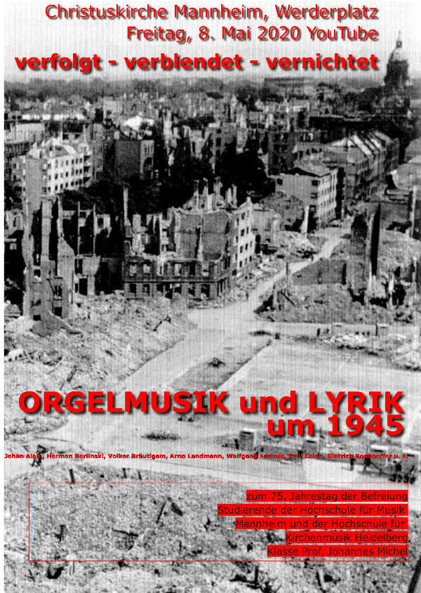 ORGELKONZERT zum 8. Mai - 75 Jahre Befreiung