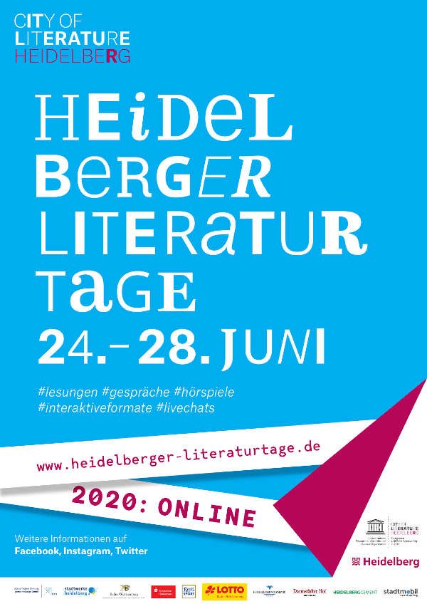 Plakat Literaturtage 2020 (Quelle: Stadt Heidelberg)
