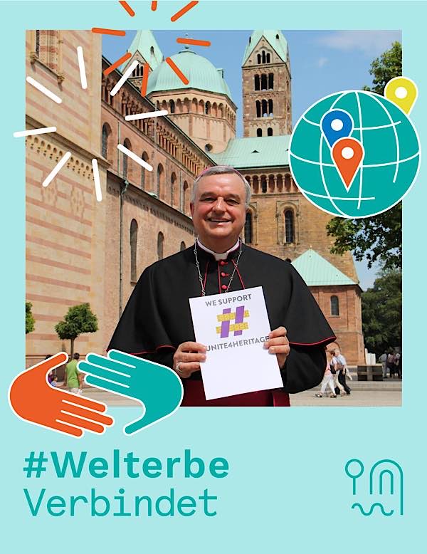 Gehört auch zum digitalen Welterbetag: Eine Foto-Mitmachaktion #Welterbeverbindet (Foto: Bistum Speyer)