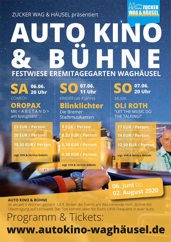 Plakat AUTO KINO & Bühne