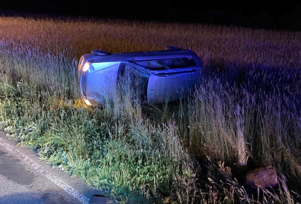 Fahrer und Beifahrerin wurden verletzt (Foto: Polizei RLP)