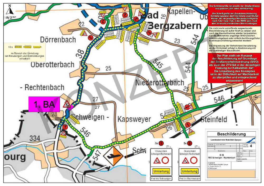Umleitung (Quelle: LBM Speyer)