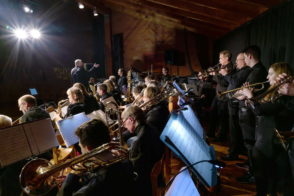 Die Brass Connection der Stadtkapelle Landau ist nächster Gast des LandauLivestreams. (Foto: Josef-Stefan Kindler)