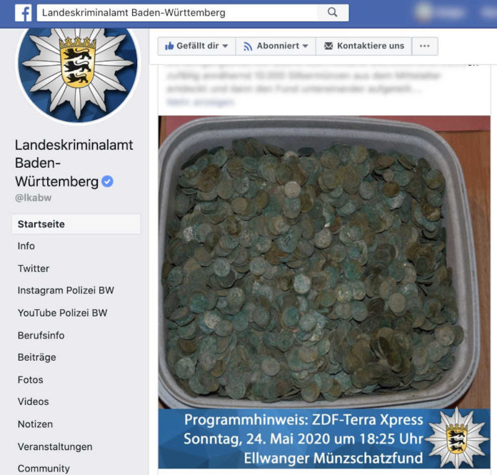 Facebookpost des Landeskriminalamts Baden-Württemberg