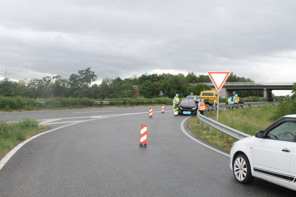 Der PKW drehte sich (Foto: Polizei RLP)