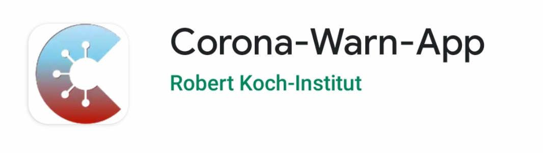 Corona-Warn-App (Quelle: Google/RKI)