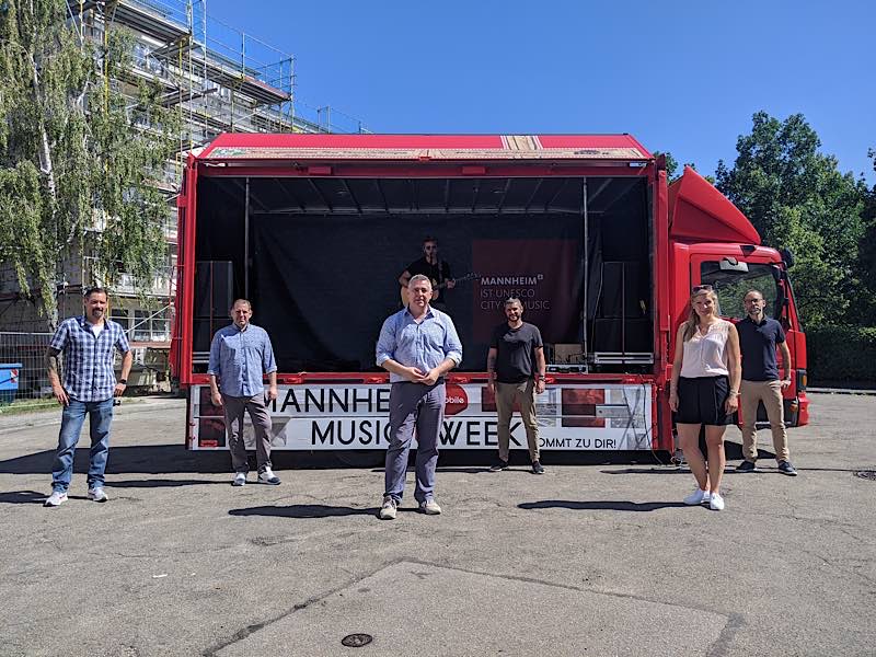 Vorstellung des Musiktrucks (Foto: Stadtmarketing Mannheim GmbH)