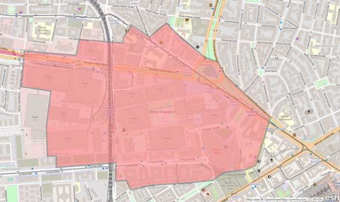 Frankfurt: Evakuierungszone