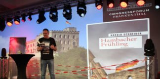 Live-Lesung mit Harald Schneider aus „Hambacher Frühling“ (Foto: Congressforum Frankenthal)