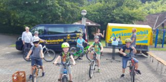 Die offene Jugendarbeit der VG Lambrecht bietet Fahrradparcour an (Foto: JUZ)