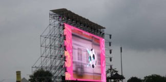 Autokino auf dem Maimarktgelände an der A656 (Foto: Sarah Kohl)