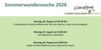 Infos zur Sommerwanderwoche