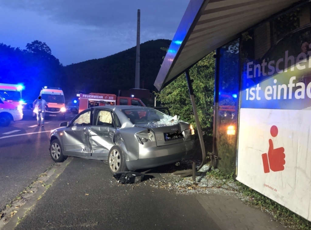 Die Unfallstelle (Foto: Polizei RLP)