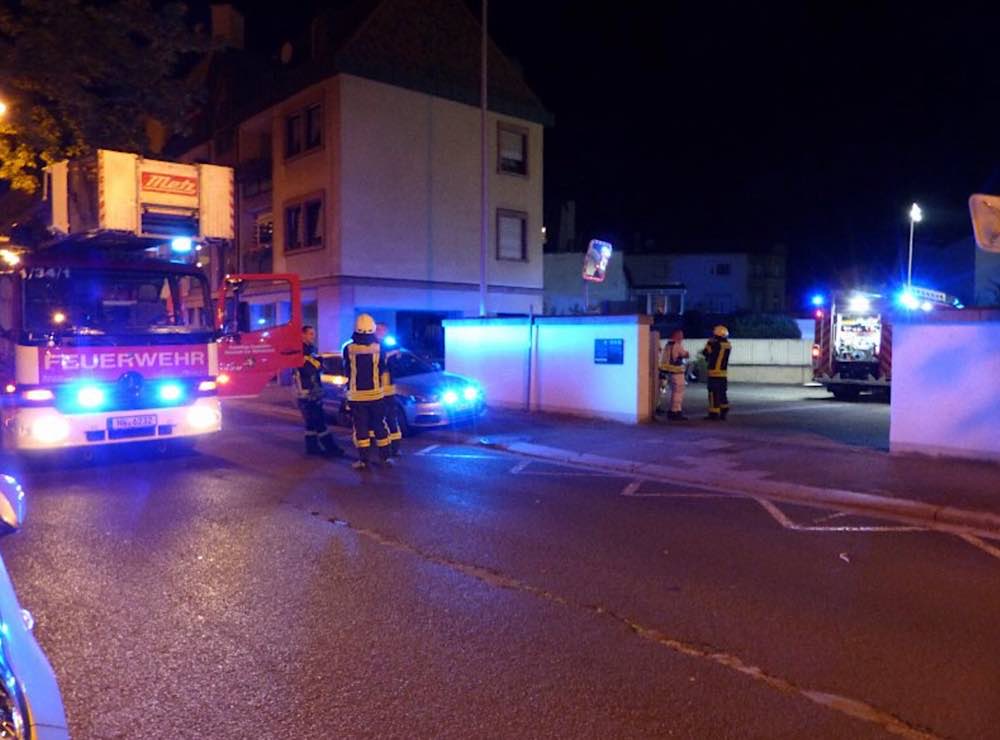 Einsatzstelle in der Friedrich-Ebert-Straße (Foto: Feuerwehr Neustadt)