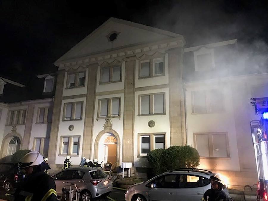 Feuerwehreinsatz in der Werderstraße (Foto: Polizei RLP)